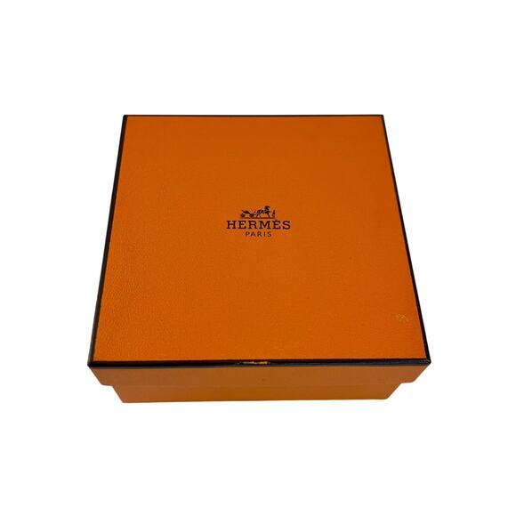 Hermes Empty Small Box Square Gift Present Storage Box 4.5"x4.5"x2" - Picture 1 of 6